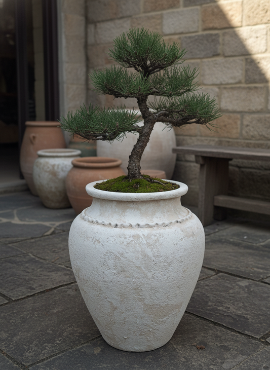 Vaso terracota artesanal Kora B feito à mão Portugal, decoração wabi-sabi, minimalista, rústico, mediterrânico, e outras. Decoração e design de interiores; decoração e design biofílico; 